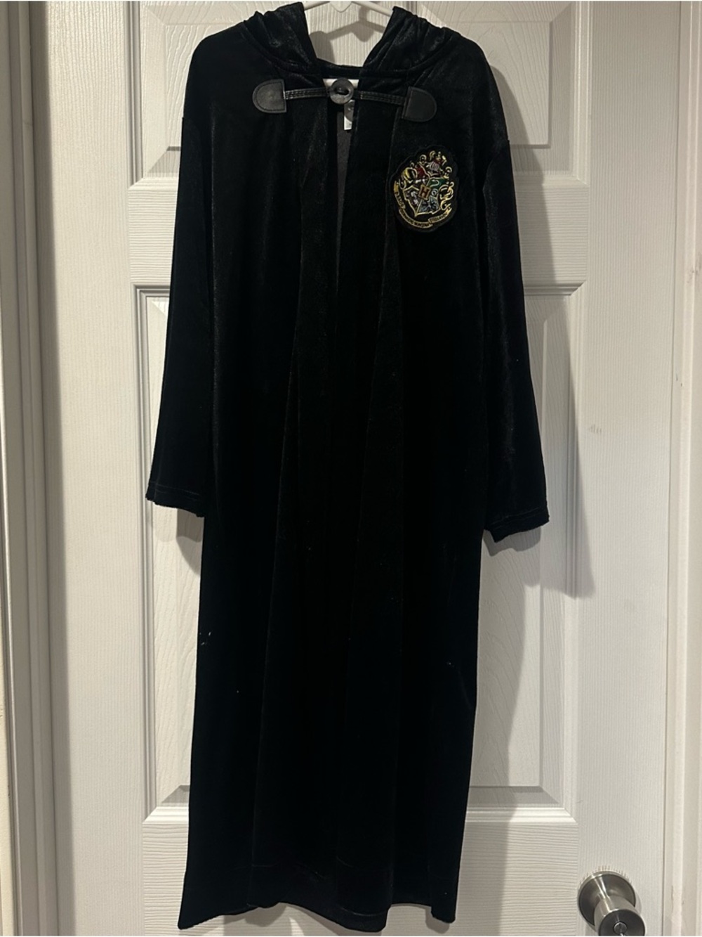 Warner Bros. Harry Potter Black Hooded Cloak with Embroidered Crest
